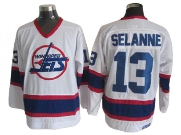 Winnipeg Jets #16 Laurie Boschman 1989 Vintage CCM Jersey - Blue