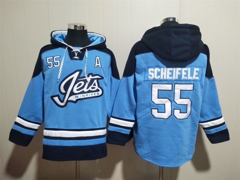Winnipeg Jets #55 Mark Scheifele Pullover Hoodie
