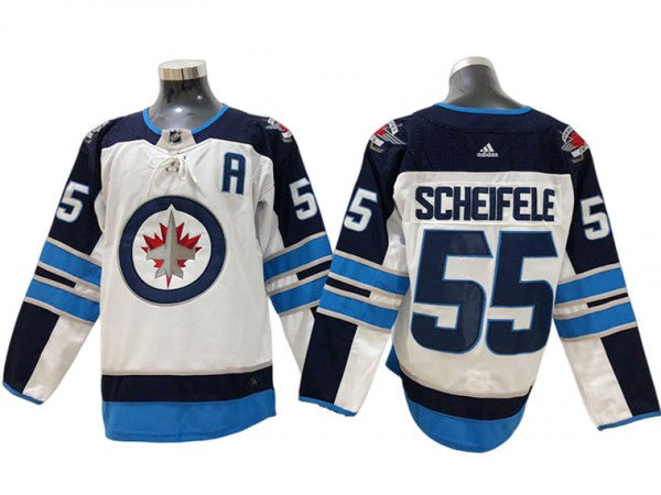 Winnipeg Jets #55 Mark Scheifele White Heritage Jersey