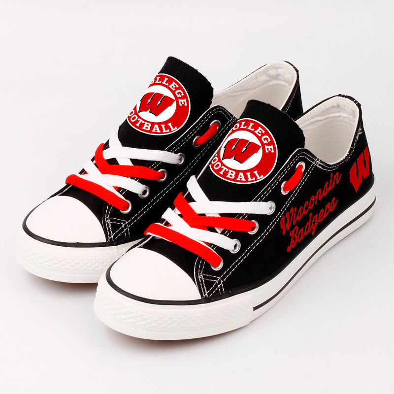 Wisconsin Badgers Sport Sneakers Shoes For Men Women Fans