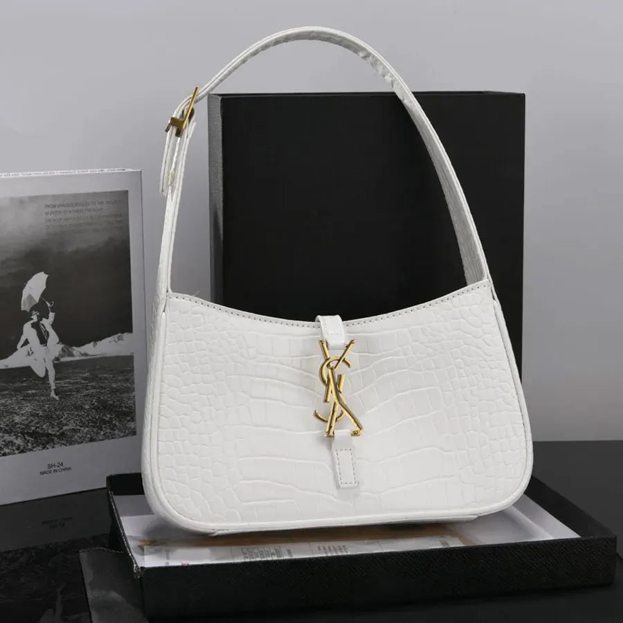 Luxury Cowhide Shoulder Bag Women’s Classic Black Envelope Crossbody