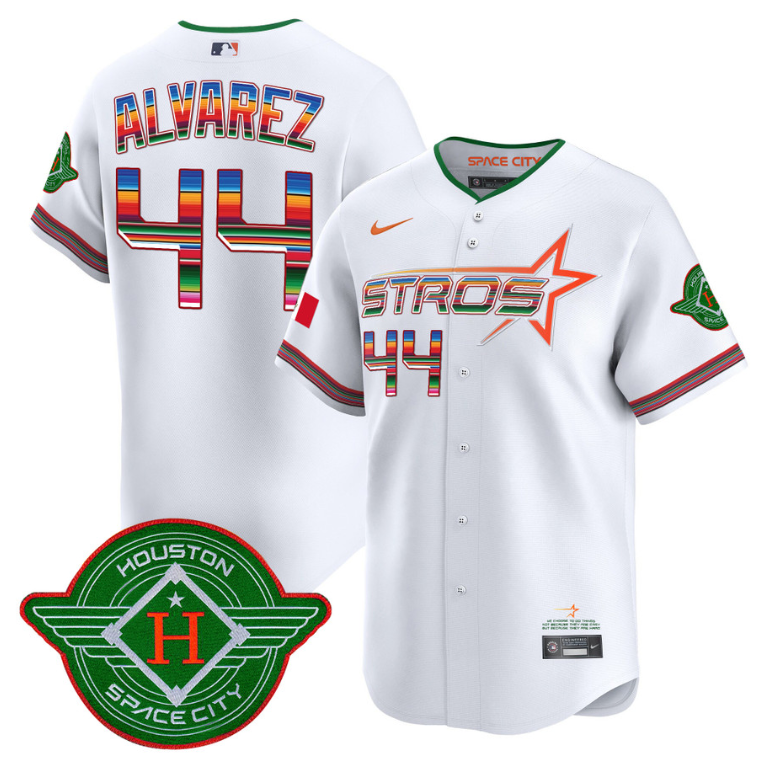 Yordan Álvarez Jersey #44 Astros 2025 City Connect Mexico Vapor Premier Limited Stitched White