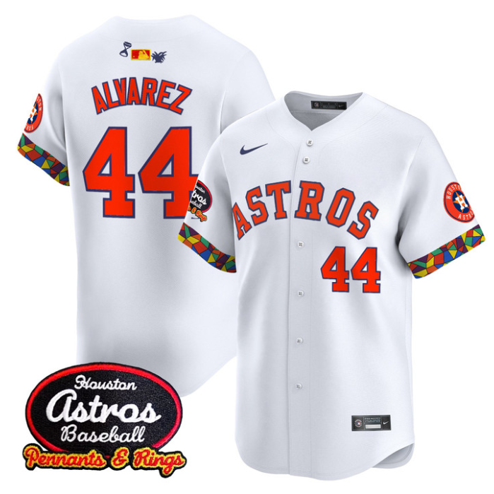 Yordan Álvarez Jersey #44 Houston Astros x El Tiempo Cantina Vapor Premier Limited Stitched White