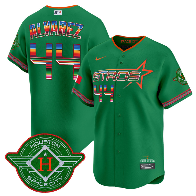 Yordan Álvarez Jersey #44 Astros 2025 City Connect Mexico Vapor Premier Limited Stitched Green