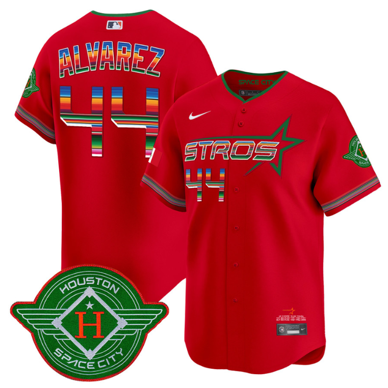 Yordan Álvarez Jersey #44 Astros 2025 City Connect Mexico Vapor Premier Limited Stitched Red