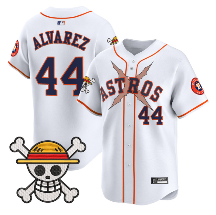 Yordan Álvarez Jersey #44 Houston Astros One Piece 2025 Limited Stitched White