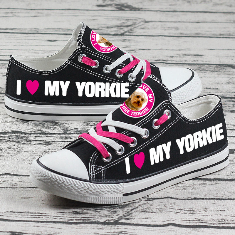 Yorkshire Terrier Canvas Sneakers Shoes For Men Women Fans