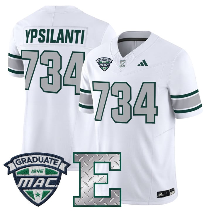Ypsilanti Jersey #734 Eastern Michigan Eagles 2025 Limited Stitched