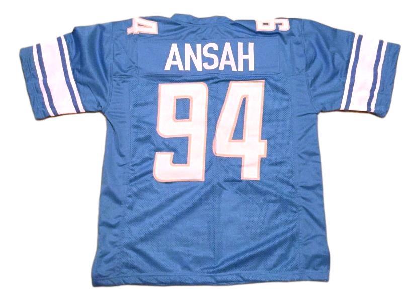 Ziggy Ansah CUSTOM STITCHED Unsigned Football Jersey Blue