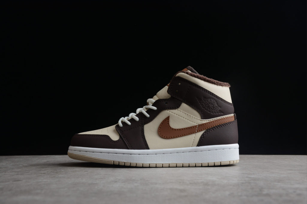 Air Jordan 1 Mid Basalt Brown