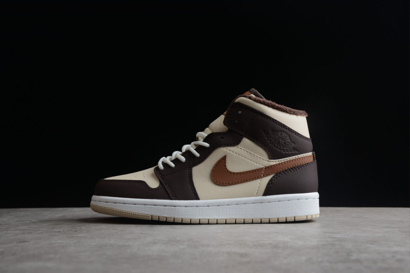 Air Jordan 1 Mid Basalt Brown