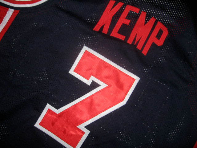 Shawn Kemp Jersey #7 Team USA Basketball Navy Blue