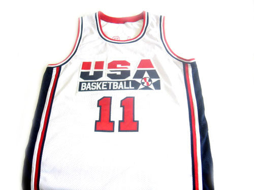 Karl Malone Jersey #11 Team USA BasketBall White
