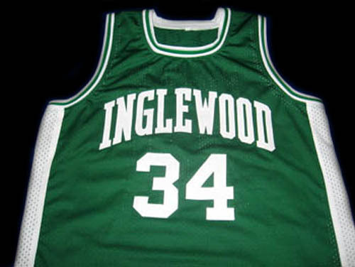 Paul Pierce Jersey #34 Inglewood High School New Basketball Green