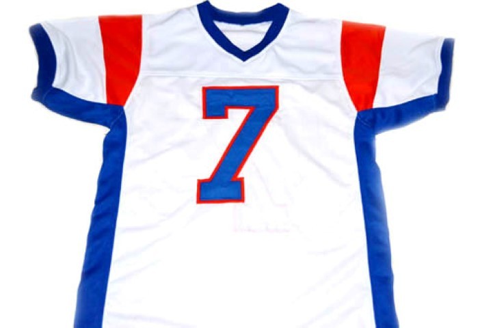 Alex Moran Jersey #7 Custom Unsigned Football Stitched White