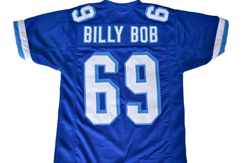 Billy Bob Jersey #69 Custom Unsigned Football Jerseys Stitched Blue