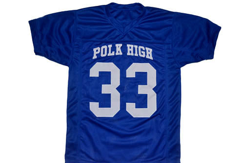 Al Bundy #33 Polk High Married With Children Movie Football Jersey Blue