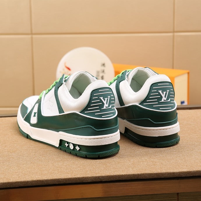 Luxury Virgil Trainer Sneakers Shoes Signature Green