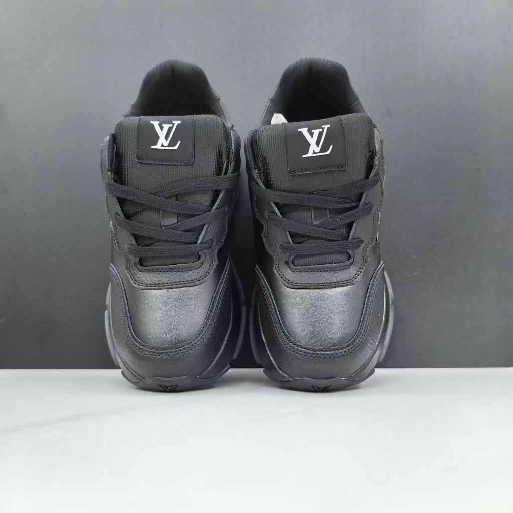 Luxury Lou Paris Classic Trainers Black Shoes Sneakers