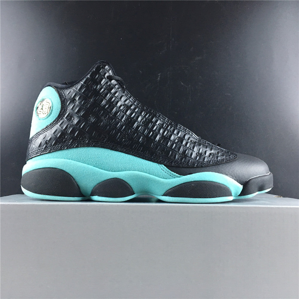 Air Jordan 13 Retro Black Island Green