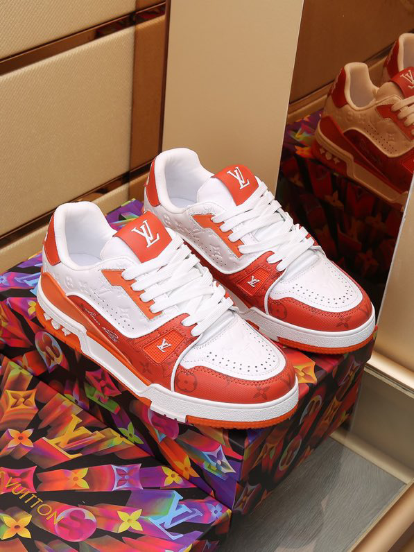 Luxury Trainer Sneakers Shoes #54 Signature Orange