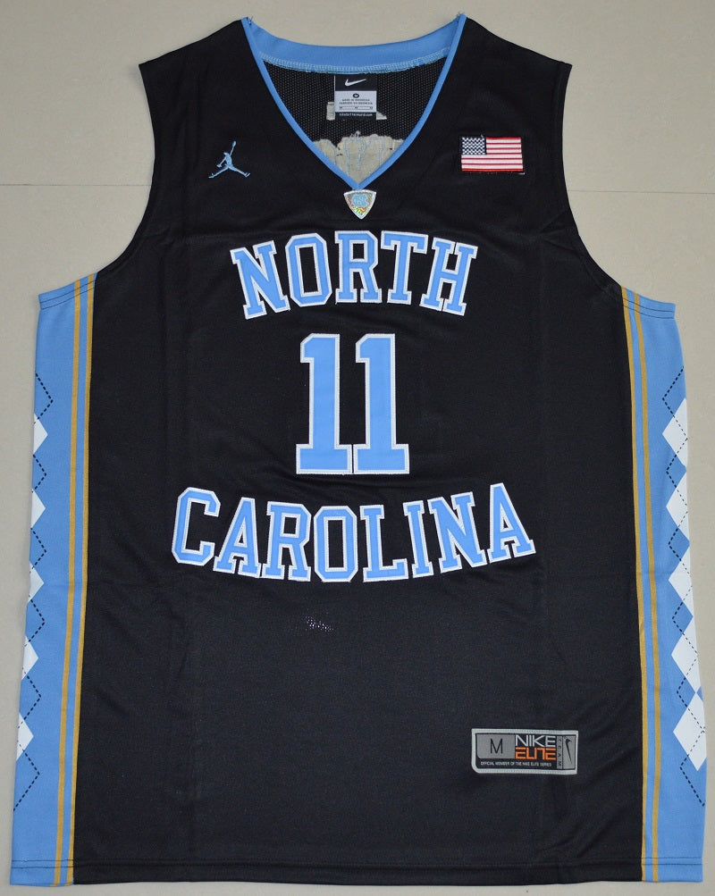 North Carolina Tar Heels #11 Brice Johnson NCAA Basketball Jersey Black