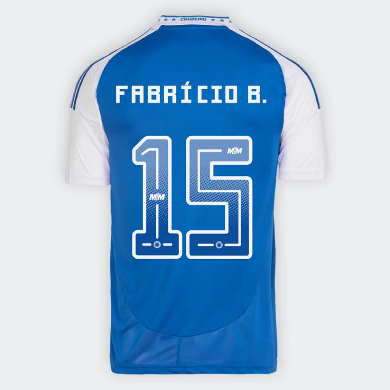 Cruzeiro FABRICIO B. 15 Home 2025-26 Jersey – Blue