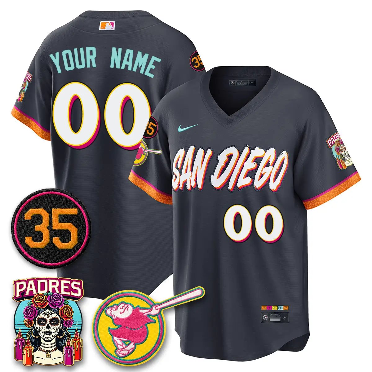 San Diego Padres 2026 City Connect Vapor Limited Custom Jersey - All Stitched V3