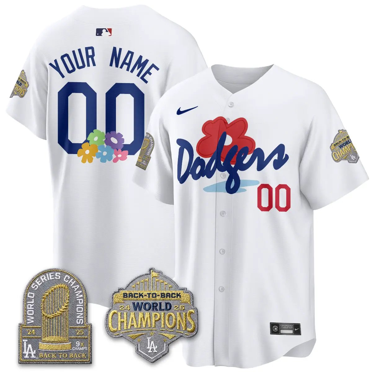 Los Angeles Dodgers Gallery Foundation Vapor Limited Custom Jersey - All Stitched