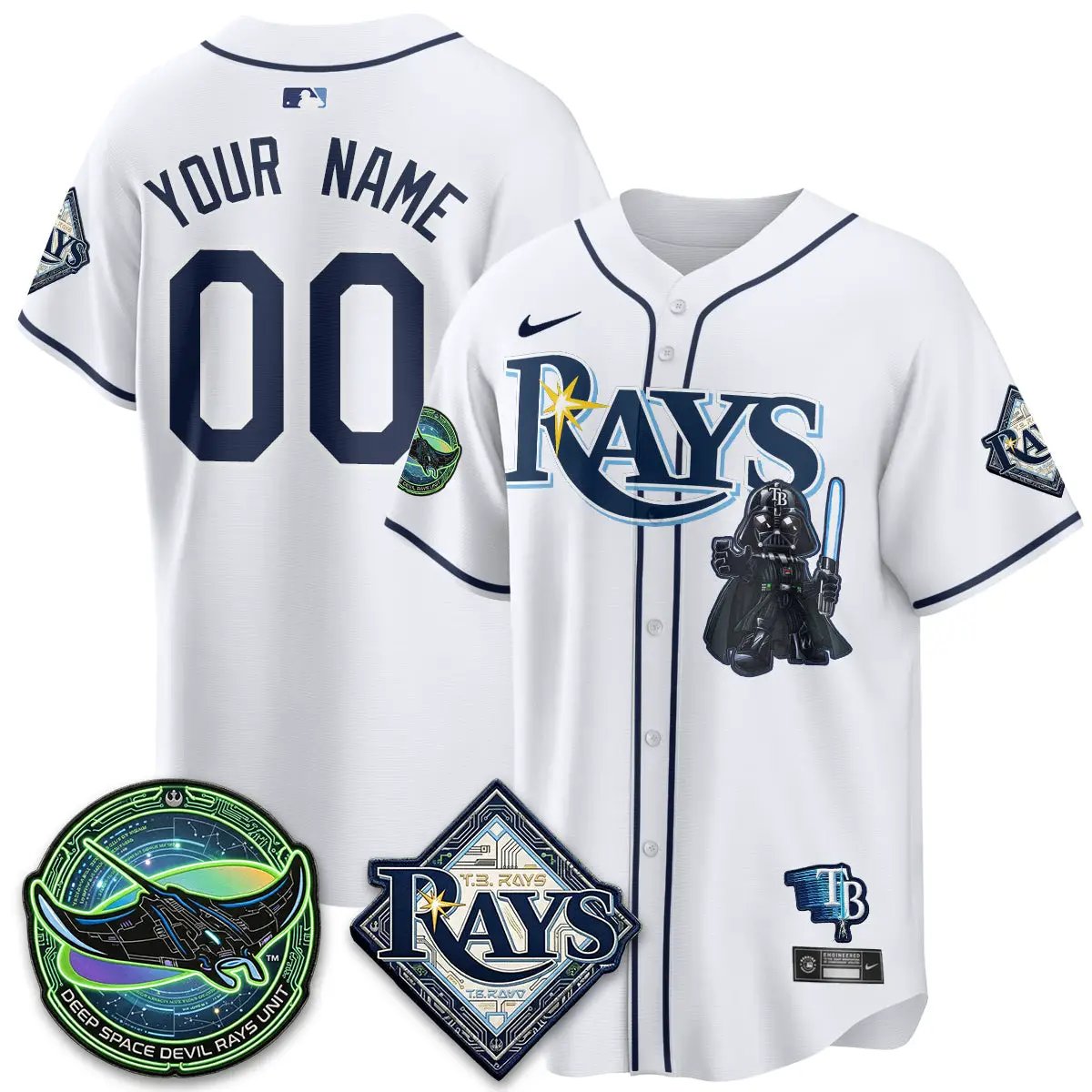Tampa Bay Rays x SW Vapor Limited Custom Jersey - Stitched