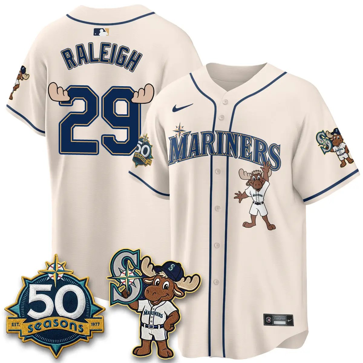 Men Seattle Mariners Mascot Jersey - All Stitched