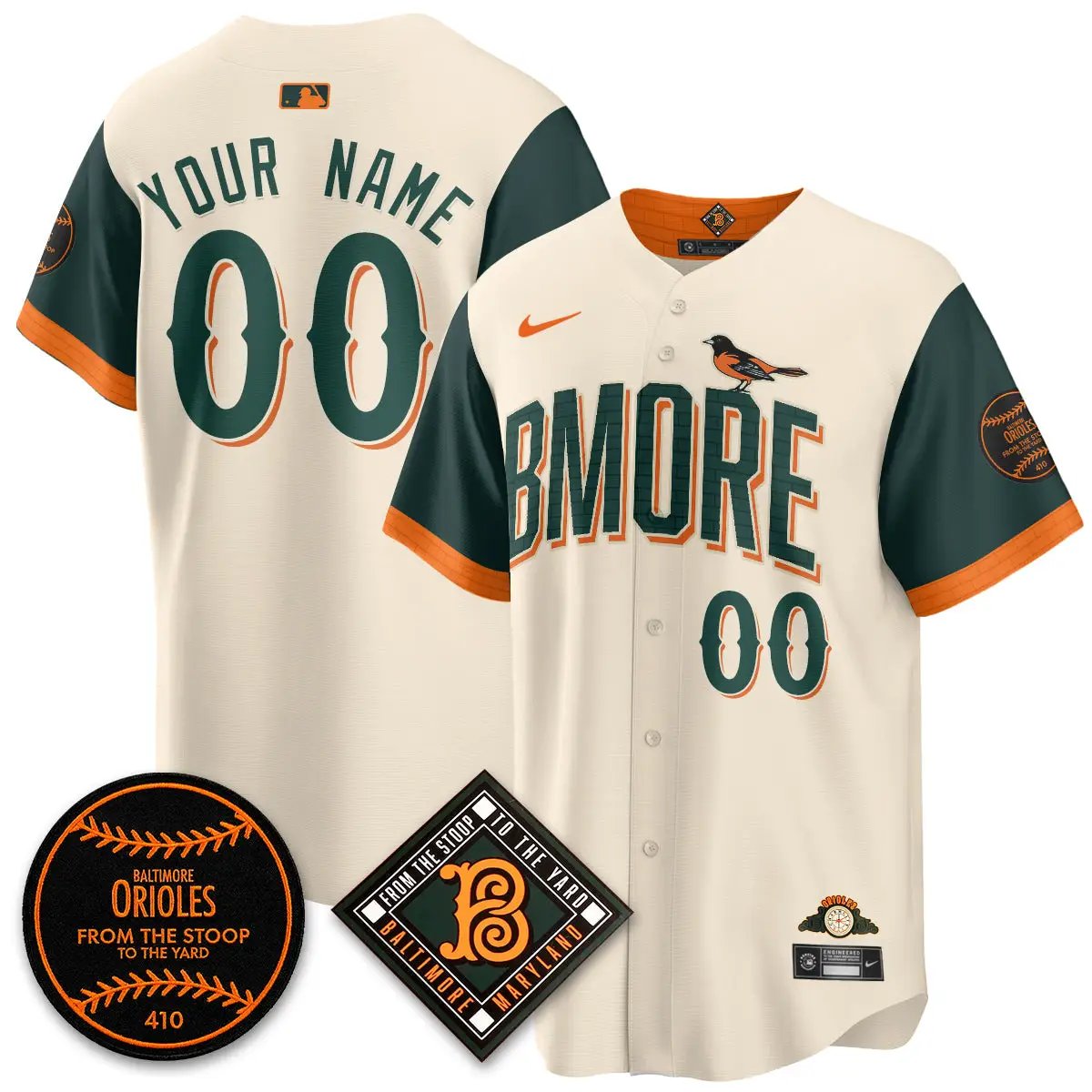 Baltimore Orioles 2026 City Connect Vapor Custom Jersey - All Stitched