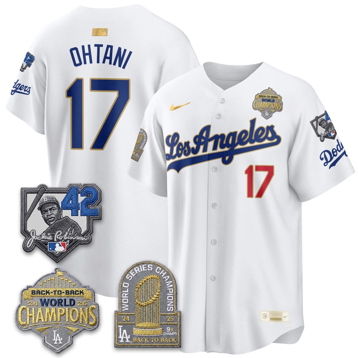 Men Los Angeles Dodgers 2026 New Era Gold Collection Vapor Limited Jersey - B2B Champs - All Stitched