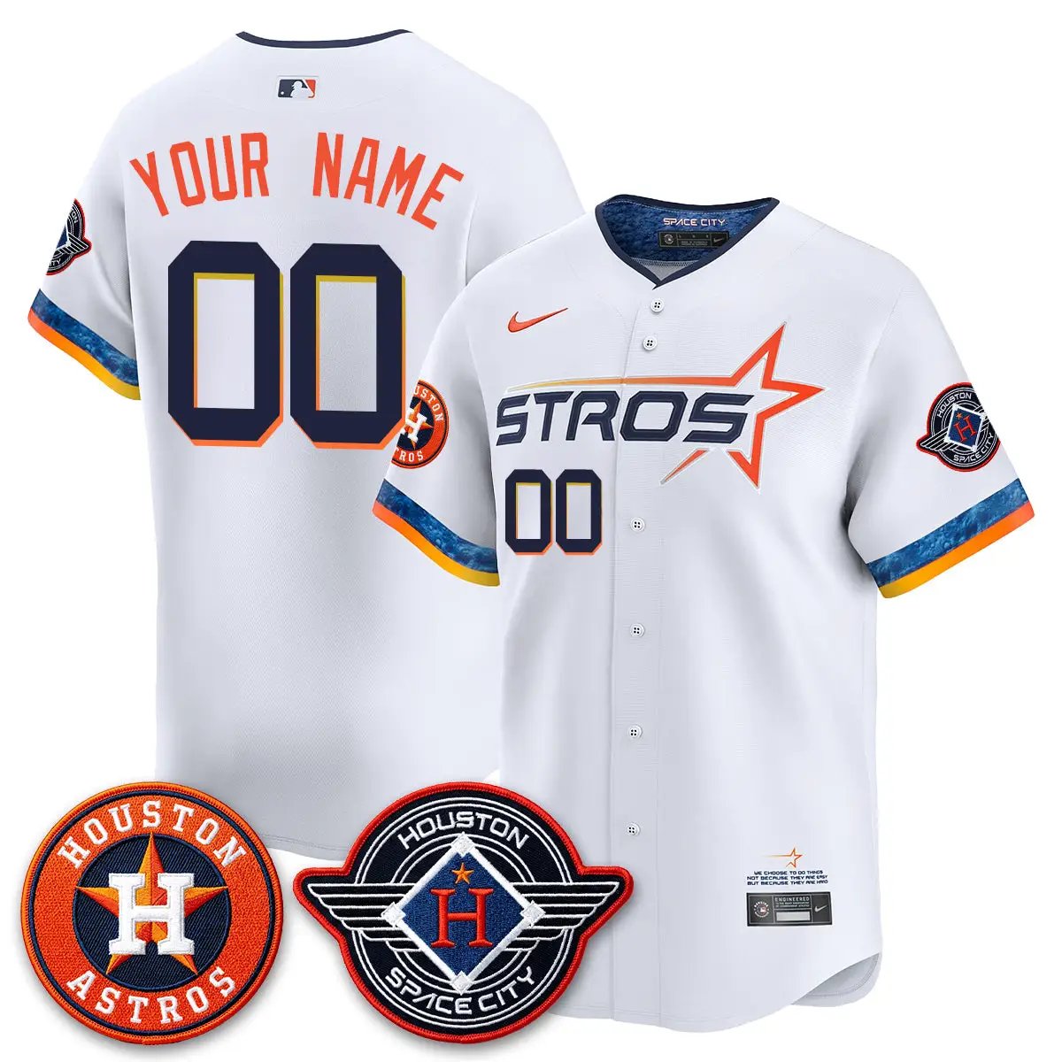 Houston Astros 2026 Space City Vapor Limited Custom Jersey - All Stitched