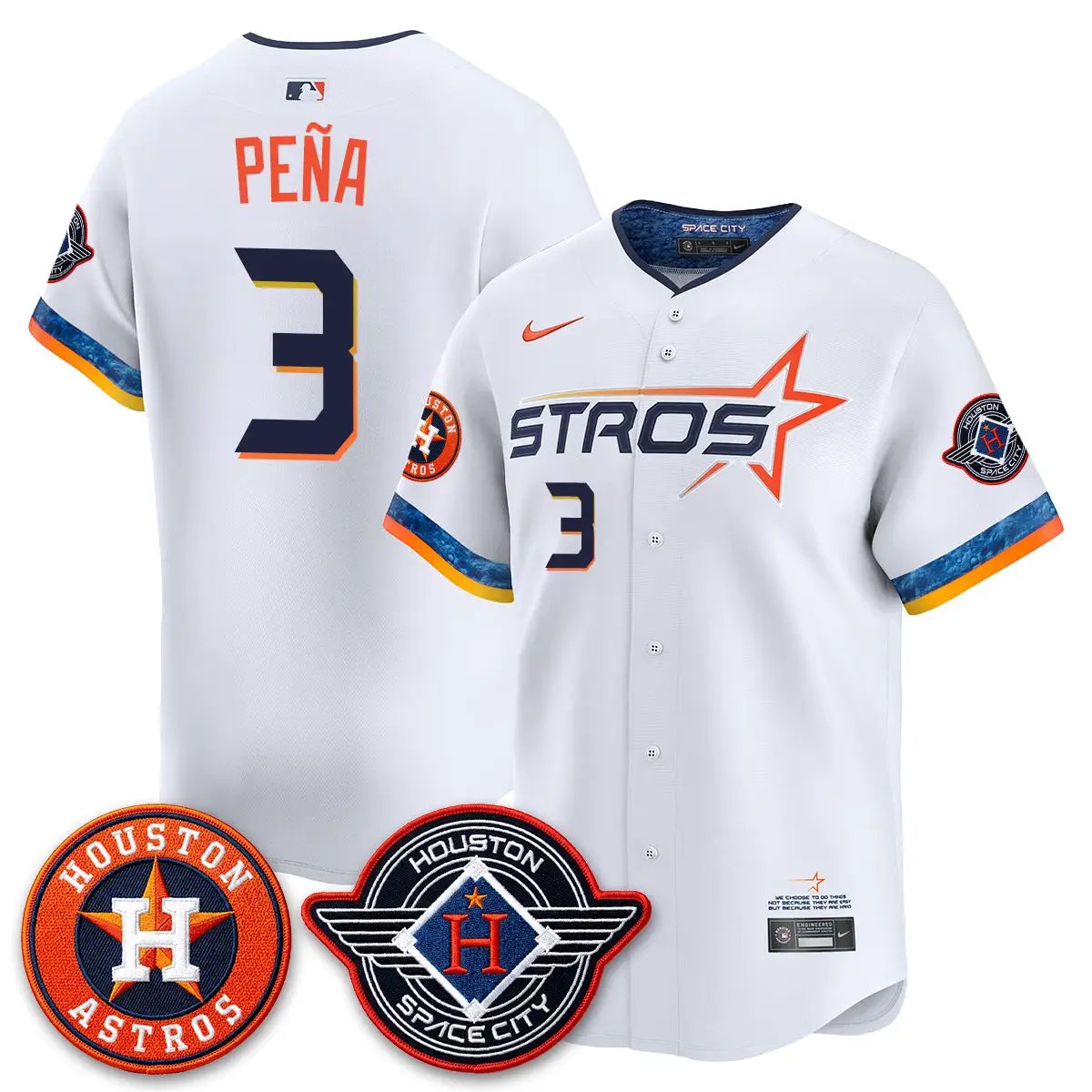 Men Houston Astros 2026 Space City Vapor Limited Jersey - All Stitched