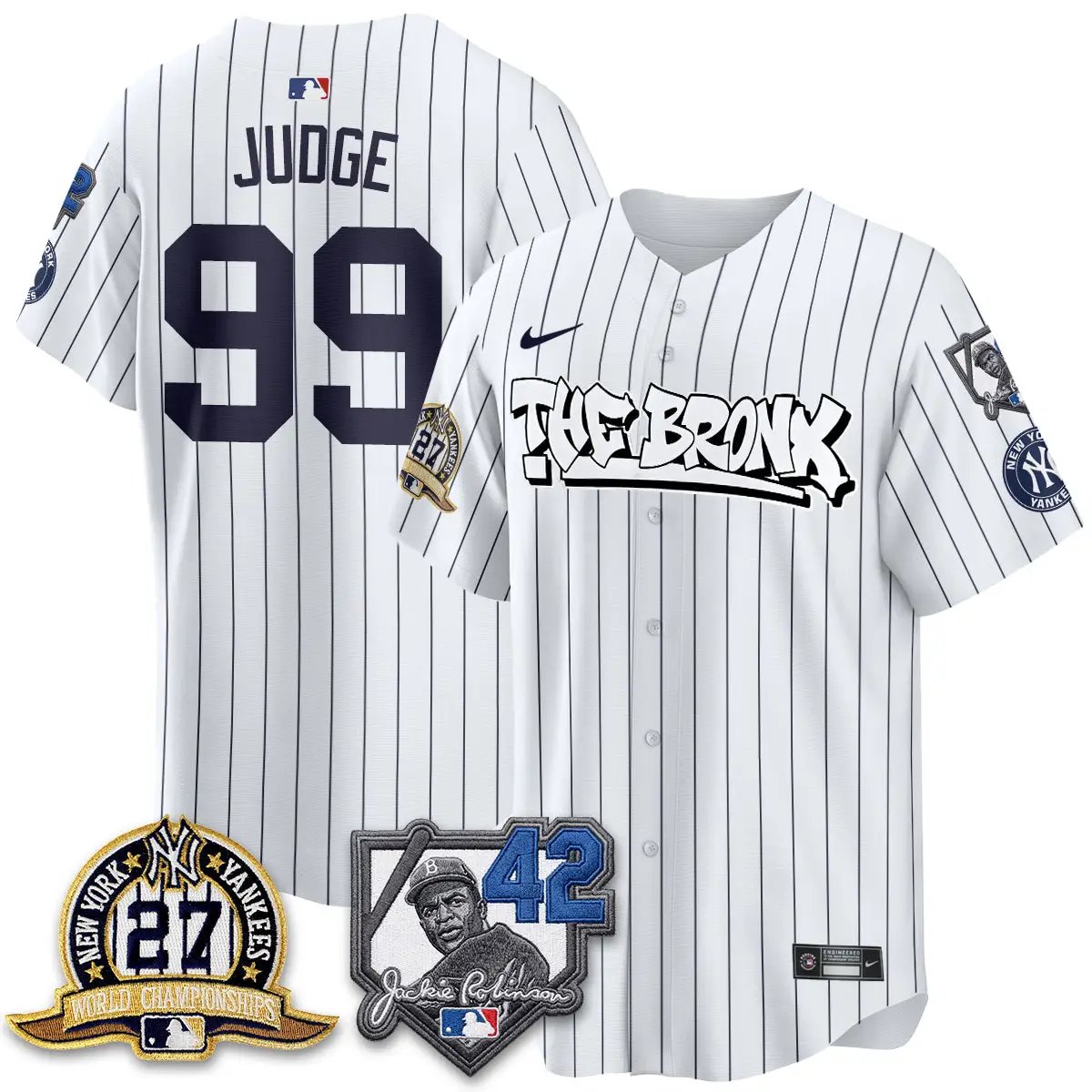 Men New York Yankees The Bronx 2026 Jackie Robinson Day Vapor Limited Jersey - All Stitched