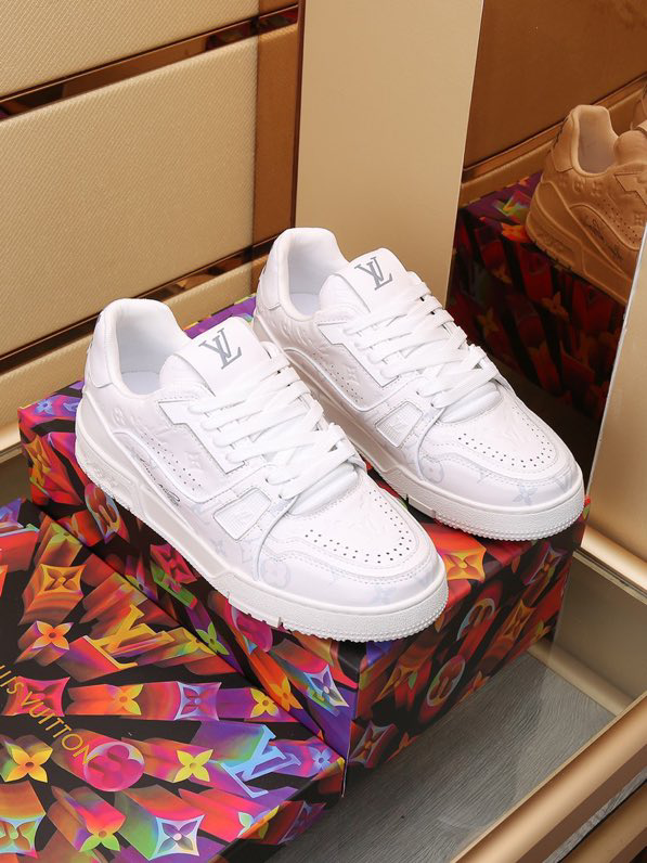 Luxury Trainer Sneakers Shoes #54 Signature White