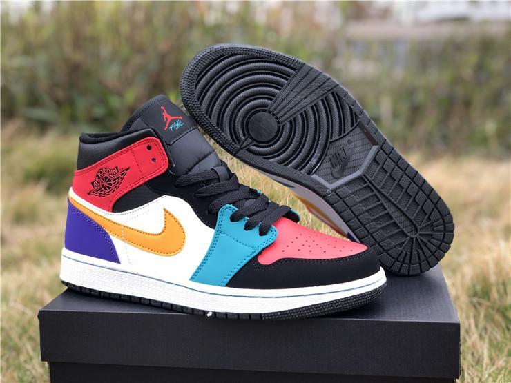 Air Jordan 1 Mid Bred Multi-Color