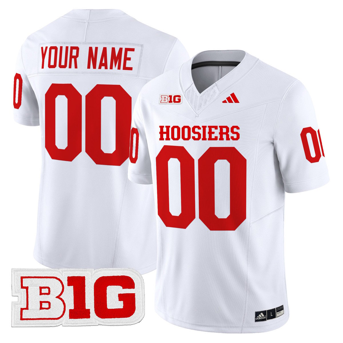 Custom Indiana Hoosiers Jersey Name, Number 2025 Limited Stitched White
