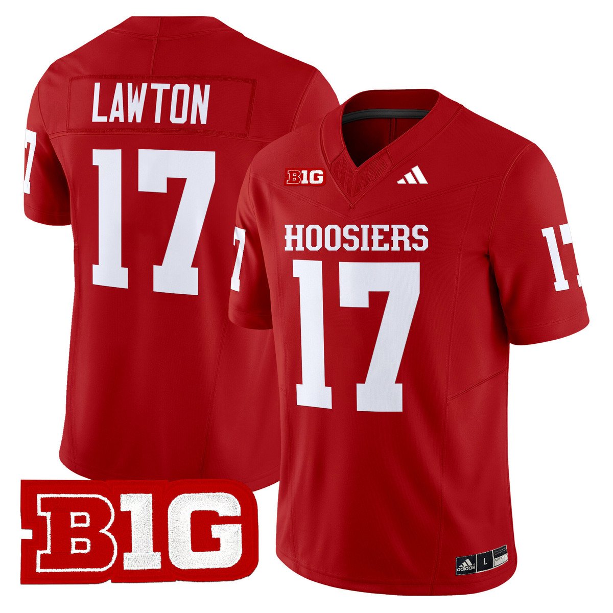 Ty Son Lawton Jersey #17 Indiana Hoosiers 2025 Limited Stitched Crimson