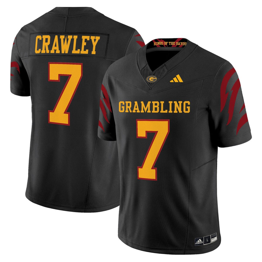Team Jersey #1 Grambling Tigers 2025 Vapor Limited Stitched Black Alter