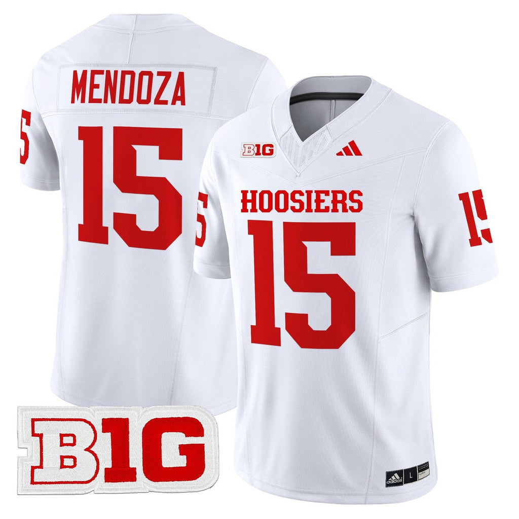 Fernando Mendoza Jersey #15 Indiana Hoosiers 2025 Limited Stitched White