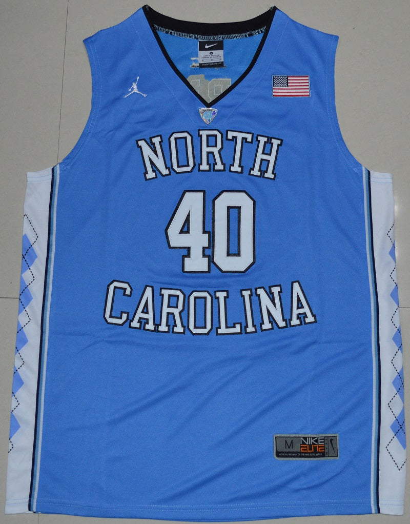North Carolina Tar Heels #40 Harrison Barnes NCAA Basketball Jersey Blue