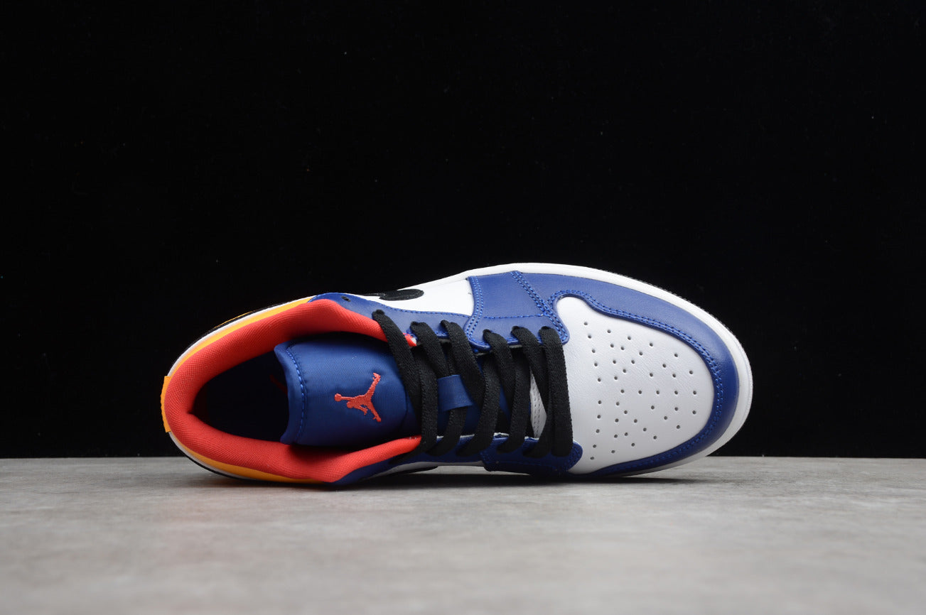 Air Jordan 1 Low Top White Blue Orange