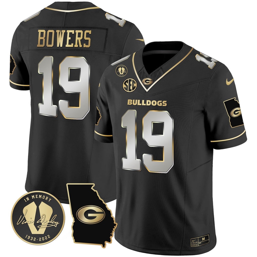 Men Georgia Bulldogs 2024 Vapor Jersey V3 - Georgia Map - All Stitched