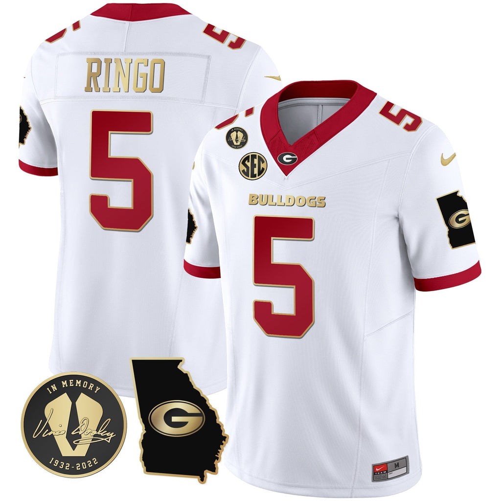 Men Georgia Bulldogs 2024 Vapor Jersey V3 - Georgia Map - All Stitched