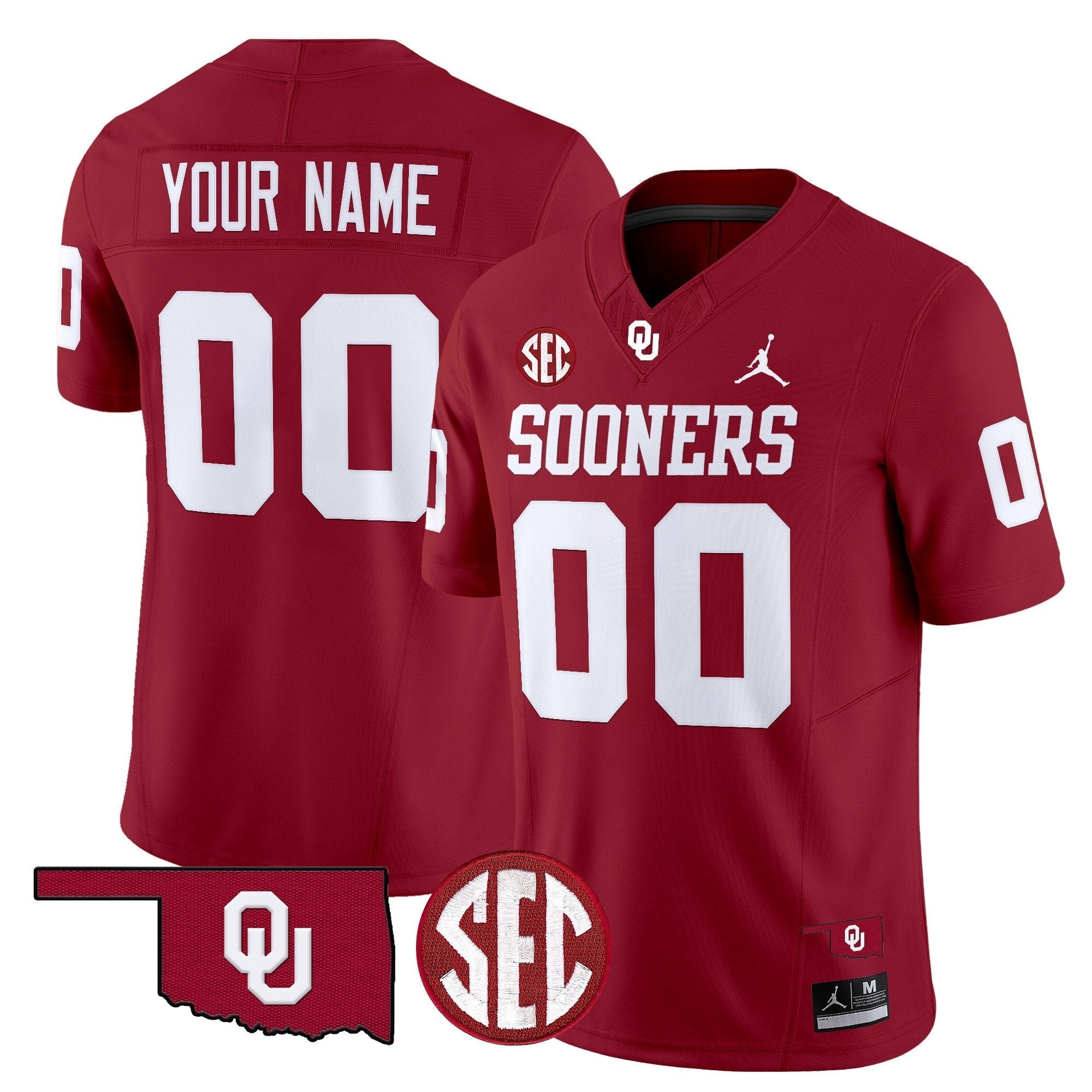 Custom Oklahoma Sooners Jersey Name, Number 2025 Vapor Limited Stitched All Colors