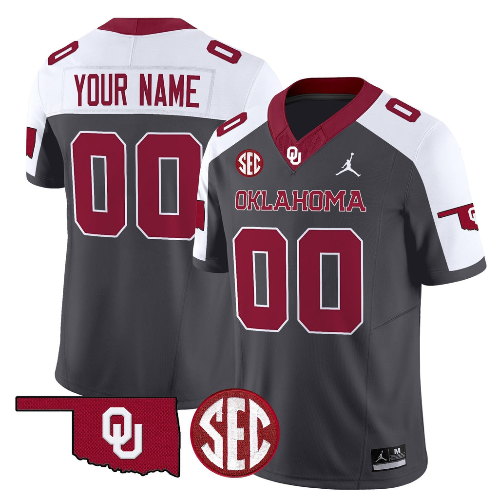 Custom Oklahoma Sooners Jersey Name, Number 2025 Vapor Limited Stitched All Colors