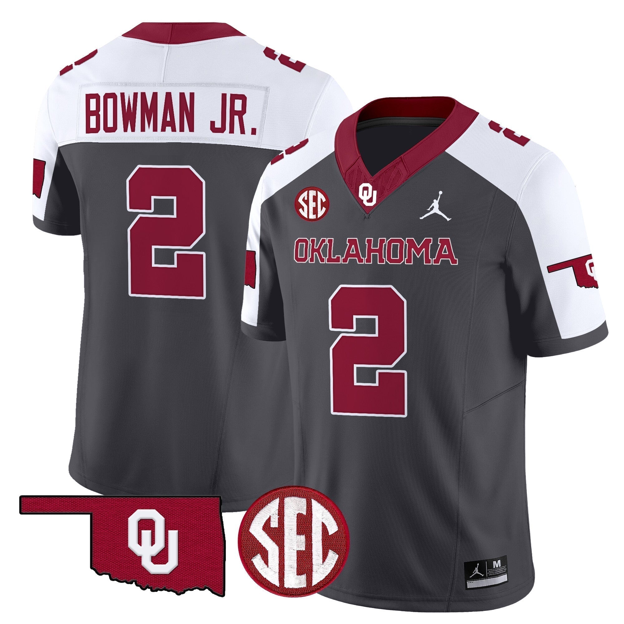 Men Oklahoma Sooners 2024 Vapor Limited Jersey - SEC Patch - All Stitched