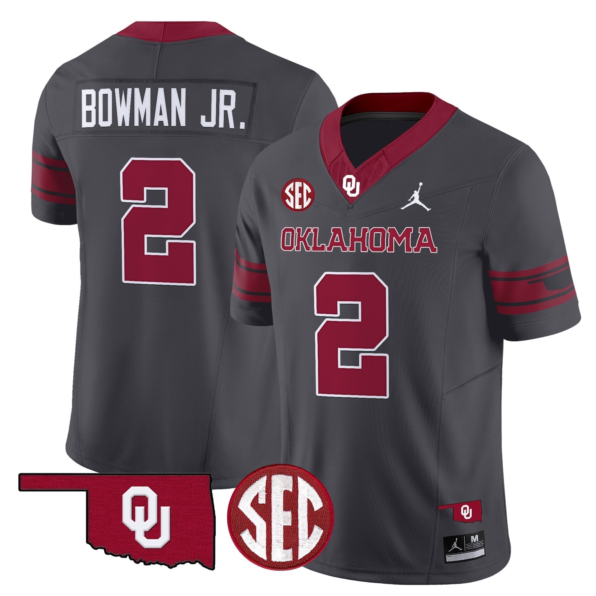 Men Oklahoma Sooners 2024 Vapor Limited Jersey - SEC Patch - All Stitched